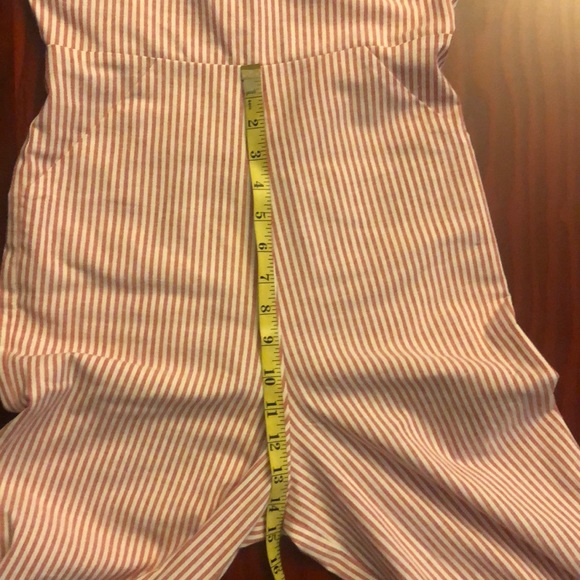 Red striped Jumpsuit with bow tie - Picture 6 of 8